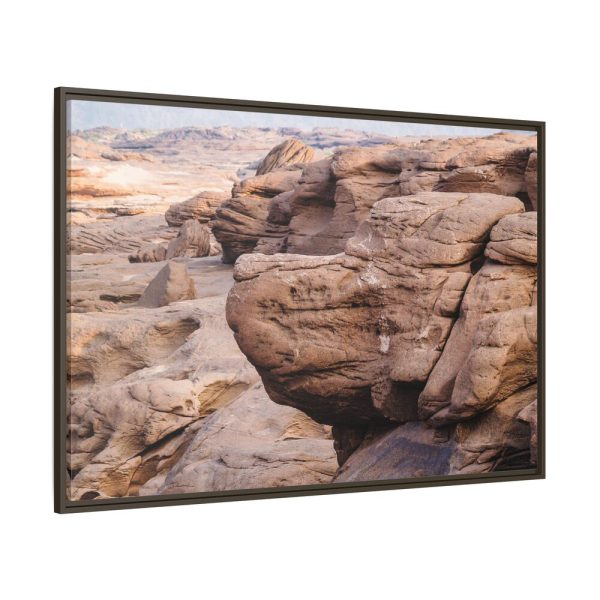 Canyon In Mekhong River Framed Canvas