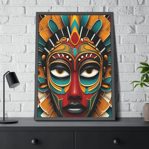 17272799725329211580_2048.jpeg African Tribal Mask Framed Poster