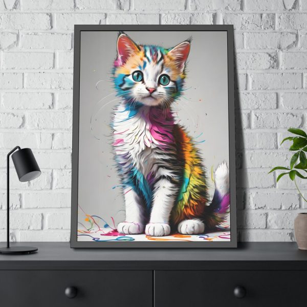 17290830685274845150_2048.jpeg Cat Animal Art Illustration Framed Poster