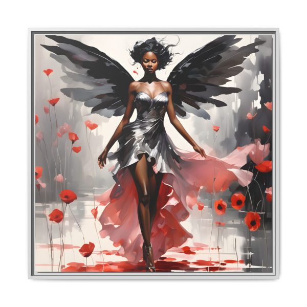 African American Fairy Framed Canvas