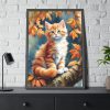17340196686185506655_2048.jpeg Fluffy Kitten In Tree Framed Poster