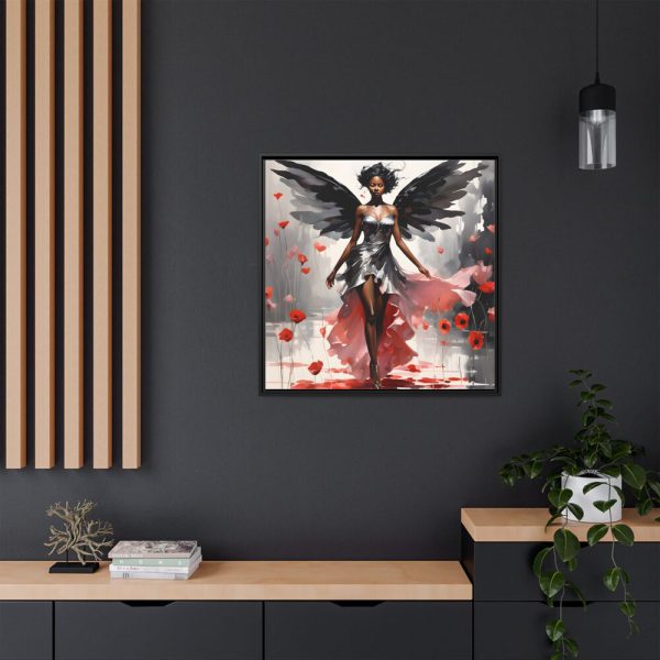 African American Fairy Framed Canvas