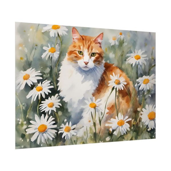 17384766160879806346_2048.jpeg Cat Amongst Daisies Poster