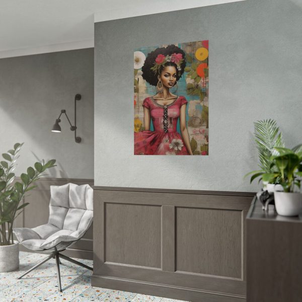 17391866231247024718_2048.jpeg Beautiful Black Woman Abstract Montage Art Poster