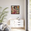 174780508962905301_2048.jpeg Beautiful Black Woman Abstract Montage Art Framed Canvas