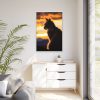 17552911102417297018_2048.jpeg Sunset Kitty Art Framed Canvas