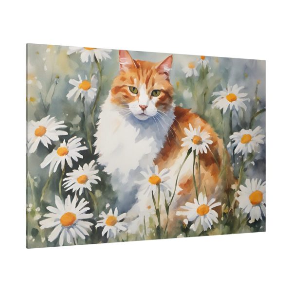 17601059278870497204_2048.jpeg Cat Amongst Daisies Standard Canvas