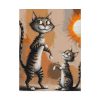 Cute Cat Characters Art Print Poster