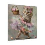 Easter Ballerina Cat Art Print Standard Canvas