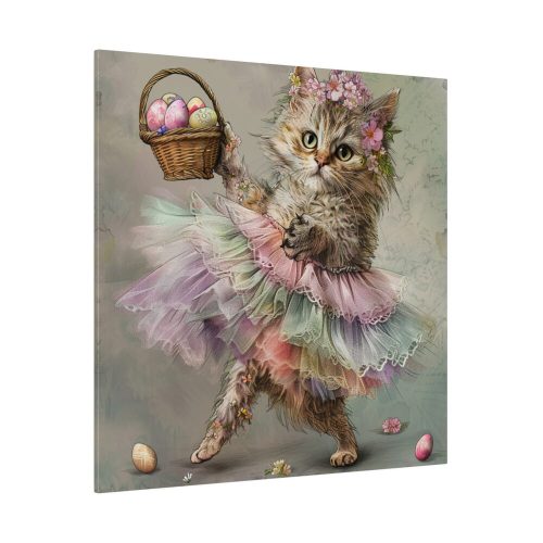 Easter Ballerina Cat Art Print Standard Canvas
