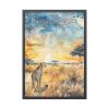 17690612730247852267_2048-1.jpeg Savanna Watercolor Landscape Framed Poster