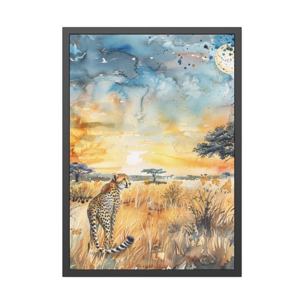 17690612730247852267_2048.jpeg Savanna Watercolor Landscape Framed Poster