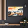 Africa Savanna Water Buffalo Framed Canvas