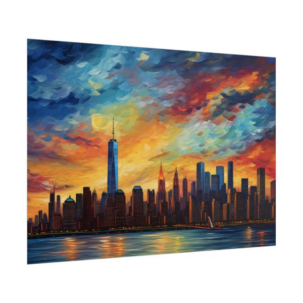 New York Cityscape Painting I Poster