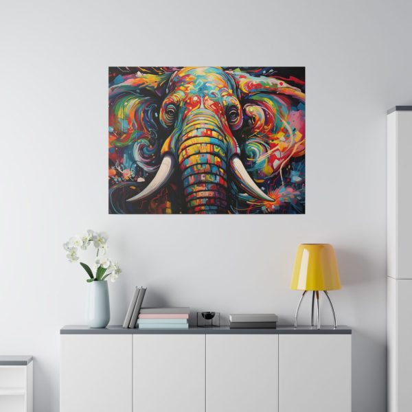 17744333857259433899_2048.jpeg Graffiti Art Elephant Portrait Standard Canvas