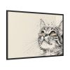 17813421178131879748_2048.jpeg Cat Face Art Framed Canvas