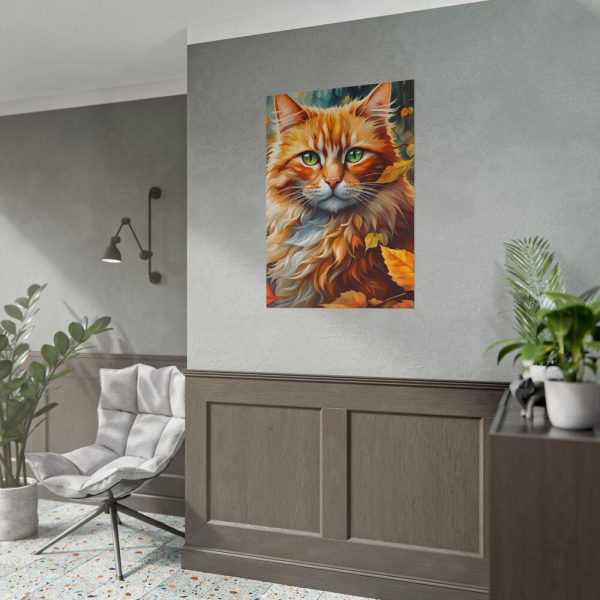 17918081677306765325_2048.jpeg Ginger Cat in Autumn Poster