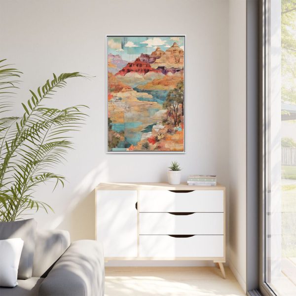 Arizona Patchwork Travel Framed Canvas