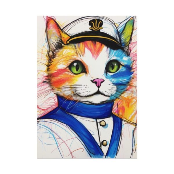 18059653004855394659_2048.jpeg Nautical Sailor Cat Art Poster