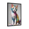 18135309215603516001_2048.jpeg Cat Animal Art Illustration Framed Poster