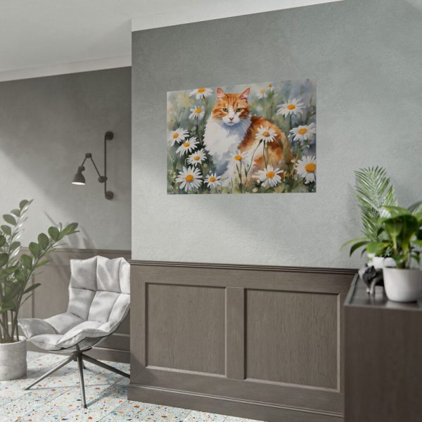 18156971277262349202_2048.jpeg Cat Amongst Daisies Poster