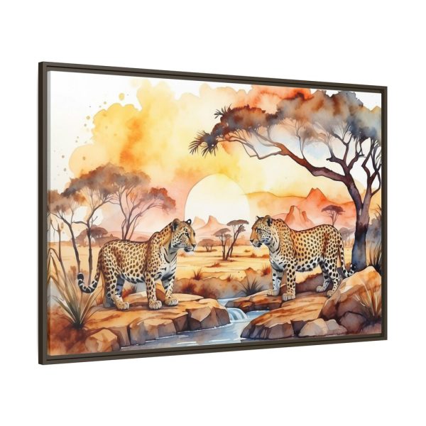 Africa Savanna Cheetah Framed Canvas