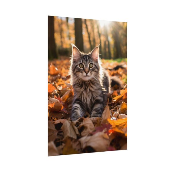 18265288898640334097_2048.jpeg Fluffy Tabby Kitty Laying Poster
