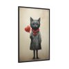 18314658006700486024_2048.jpeg Kitty Cat Valentine Art Framed Canvas