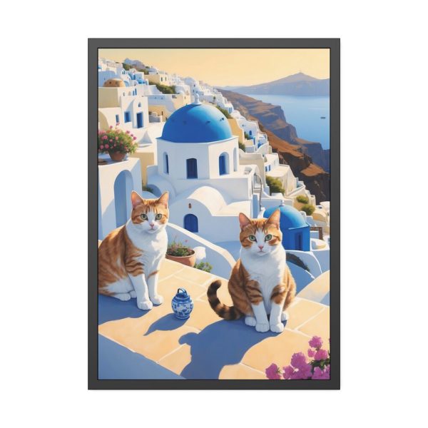 18333000472920208784_2048.jpeg Ginger Cats In Greece Framed Poster