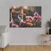 18342593934279768274_2048.jpeg Cat Kitten Flowers Blossoms Standard Canvas