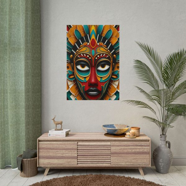 African Tribal Mask Poster