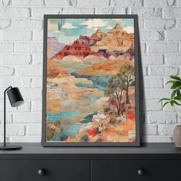 Arizona Patchwork Travel Framed Poster