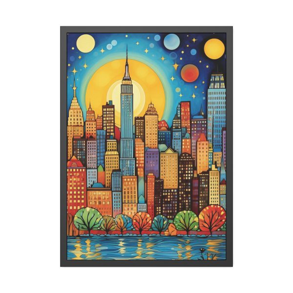 1931127331136641333_2048.jpeg Digital Art New York Skyline Art II Framed Poster