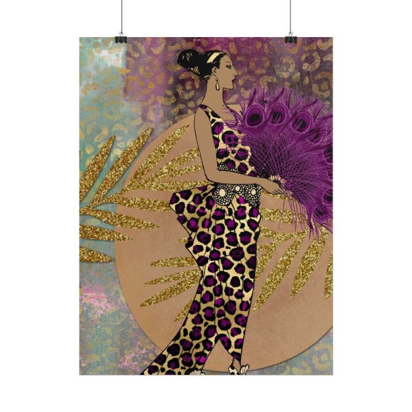1967926005833337847_2048.jpeg Animal Print African Woman Poster