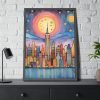 1976119180808023127_2048.jpeg Digital Art New York Skyline Art I Framed Poster