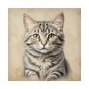 1979410520552498653_2048.jpeg Gray Tabby Cat Portrait Art Standard Canvas