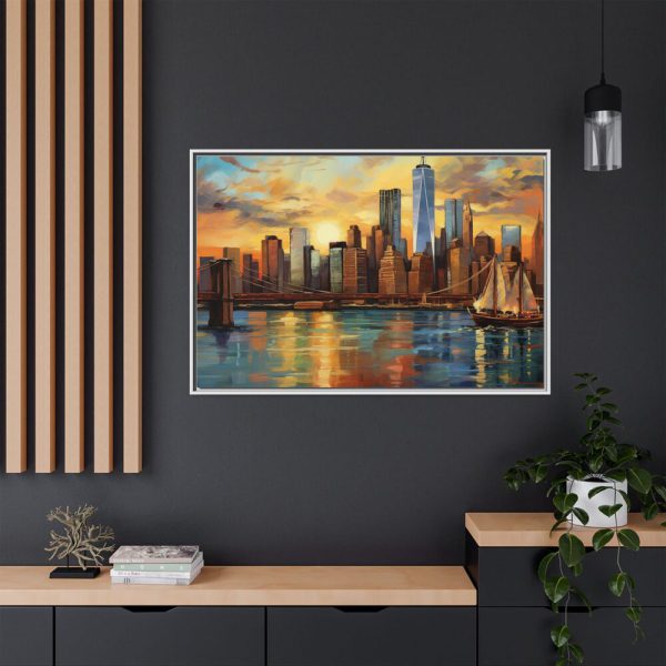 1991470928435644679_2048.jpeg New York Cityscape Painting II Framed Canvas