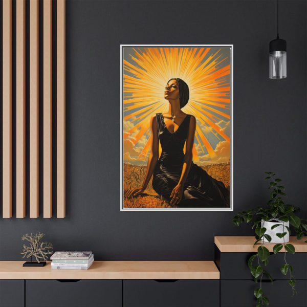 1998811117787589840_2048.jpeg Beautiful Woman Retro Style Fashion Framed Canvas