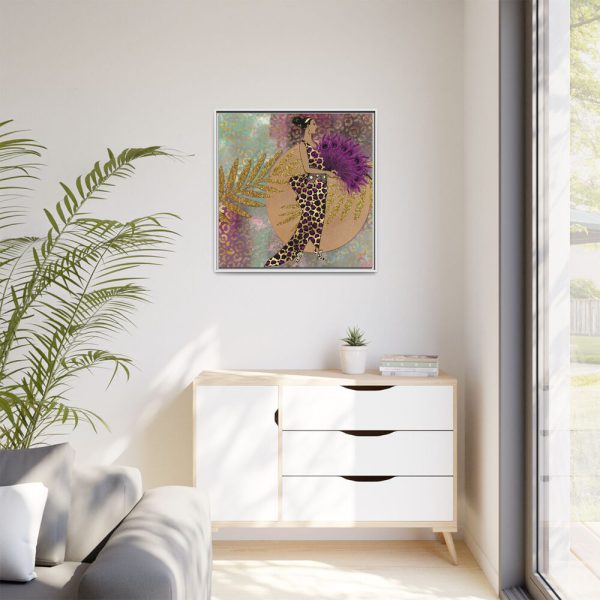 2011814214942927101_2048.jpeg Animal Print African Woman Framed Canvas