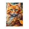 2060439854358099253_2048.jpeg Ginger Cat in Autumn Poster