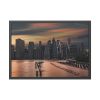 2063209384197552850_2048.jpeg City Skyline at Dusk Framed Poster