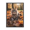 2078805953299341464_2048-1.jpeg Fluffy Tabby Kitty Laying Framed Poster