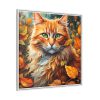 2091545985791639328_2048.jpeg Ginger Cat in Autumn Framed Canvas