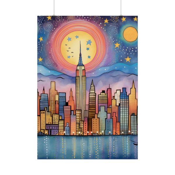 2143146618330159914_2048.jpeg Digital Art New York Skyline Art I Poster