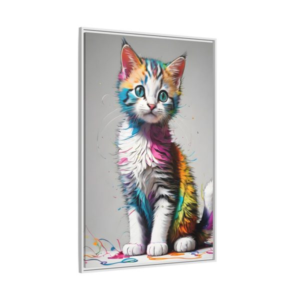 217204539057111894_2048.jpeg Cat Animal Art Illustration Framed Canvas