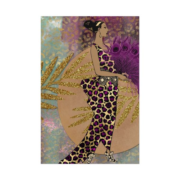 220196444237674256_2048.jpeg Animal Print African Woman Poster