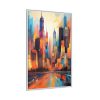 Abstract New York City Art Framed Canvas