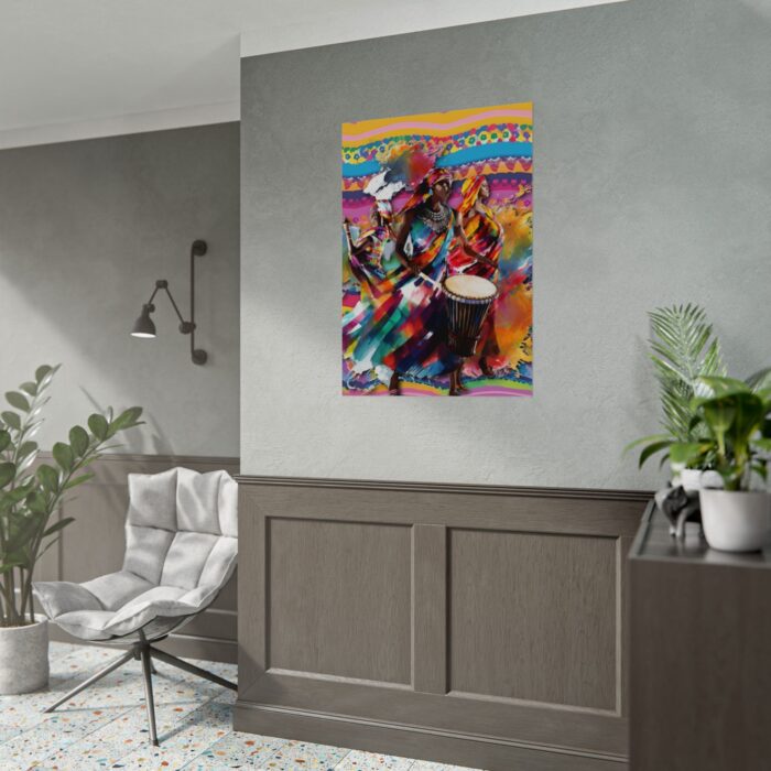 Three African Musicians Performing Poster - Image 5