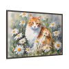 2330112127465774863_2048.jpeg Cat Amongst Daisies Framed Canvas