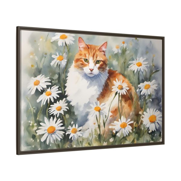 2330112127465774863_2048.jpeg Cat Amongst Daisies Framed Canvas